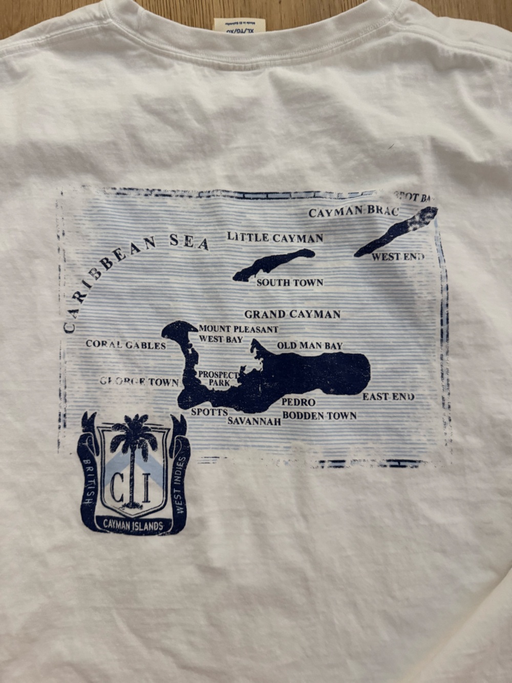 Cayman Islands Map Tshirt